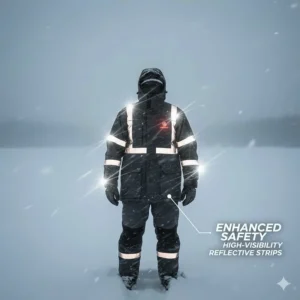 Illustration of the cETL safety certification logo on a high velocity pedestal fan sold in Canada.