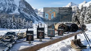 Chart showing the multi-year lifespan and charge cycle comparison of lithium-ion batteries for heated apparel.