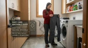 Icon showing that these heated pants under $200 are machine washable and easy to maintain.