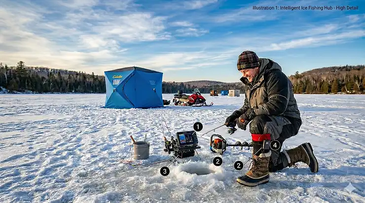 Diagram showing the heat zones of rechargeable heated socks designed for sub-zero Canadian winter temperatures. heated socks for seniors