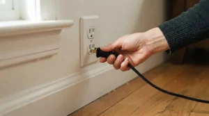 Checking electrical outlet load safely while plugging in basement heaters under $150 CAD.