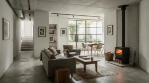 Visualizing room dimensions with basement heaters under $150 CAD for efficient square footage coverage.