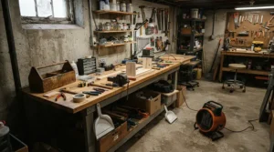 Staying comfortable during hobby projects using basement heaters under $150 CAD in a workshop.