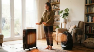 Evaluating heating output in an electric fireplace insert vs freestanding electric fireplace setup.